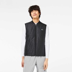 Lacoste SPORT Polstret Reversible Vest Grå Svarte | 5093-GCQXK