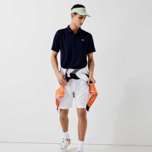 Lacoste SPORT Pustende Abrasion-Resistant Interlock Marineblå Blå | 5612-JLVHD