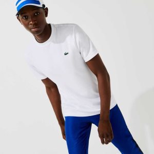 Lacoste SPORT Pustende Pique Hvite | 7516-XDFLY