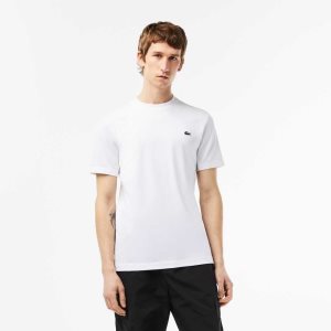 Lacoste SPORT Slim Fit Stretch Jersey Hvite | 8932-SBKUM