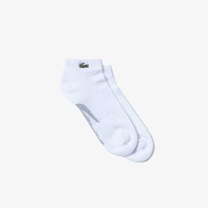 Lacoste SPORT Stretch Bomull Low-Cut Hvite Grå | 4703-VJXQR