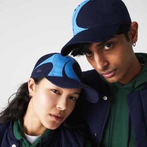 Lacoste SPORT x Theo Curin Organic Bomull Marineblå Blå Blå | 1235-AYQKF