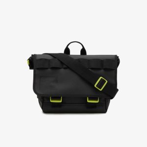 Lacoste Signature Print Vann-Repellent Messenger Lyse Grønn | 1054-OJVEM