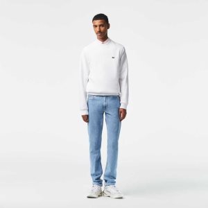 Lacoste Slim Fit Stretch Bomull Denim Blå | 0984-YXQUE