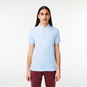 Lacoste Smart Paris Stretch Bomull Lyse Blå | 2563-DPQMS