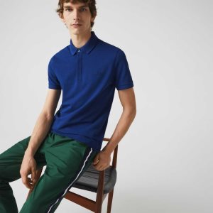 Lacoste Smart Paris Stretch Bomull Marineblå Blå | 4365-WAZQJ