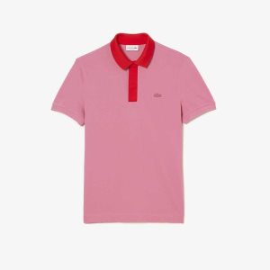 Lacoste Smart Paris with cotton Petit Pique Rosa Rød | 4058-PDNVK