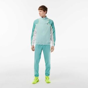 Lacoste Tennis High-Neck Jogger Set Lyse Grønn Grønn Hvite Gul | 9610-MUNAV