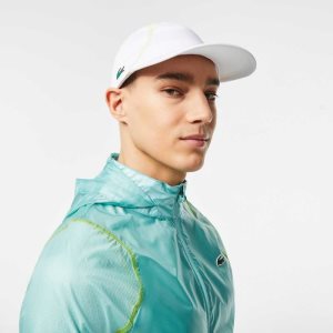 Lacoste Tennis Mesh Panel Hvite Gul | 2931-JOCMQ