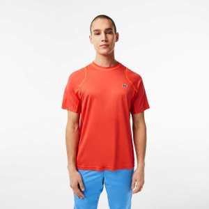 Lacoste Tennis in Tear Resistant Pique Oransje Rød Oransje | 9180-LCUXA