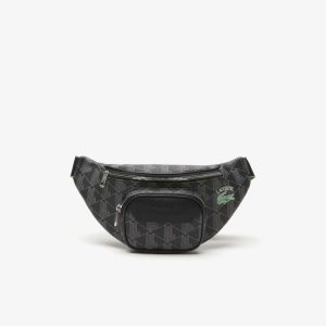 Lacoste The Blend Monogram Print Belt Multicolor | 5791-BKJNC