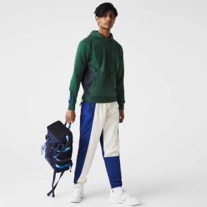 Lacoste Theo Curin Technical Canvas Backpack Marineblå | 5617-ZIUXK