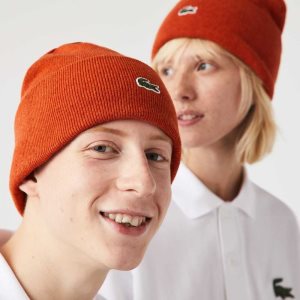 Lacoste Ull Beanie Oransje | 1846-ROSFH