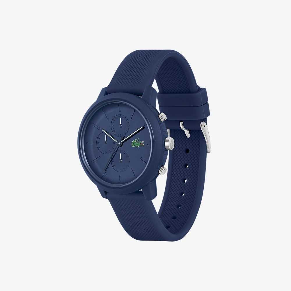 Lacoste 12.12 Chrono Blue Silikon Blå | 9207-BIGNO