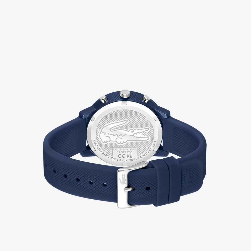 Lacoste 12.12 Chrono Blue Silikon Blå | 9207-BIGNO