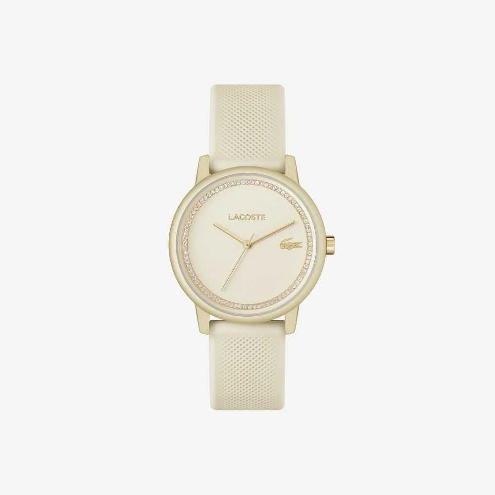 Lacoste 12.12 Go 3 Hands Champagne Silikon Gull | 5967-VFDLW