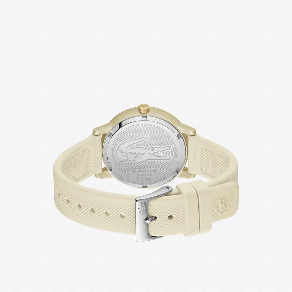 Lacoste 12.12 Go 3 Hands Champagne Silikon Gull | 5967-VFDLW