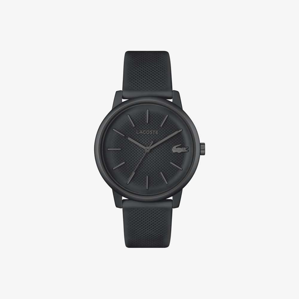 Lacoste 12.12 Move 3 Hands Black Silikon Svarte | 5810-XTOWE