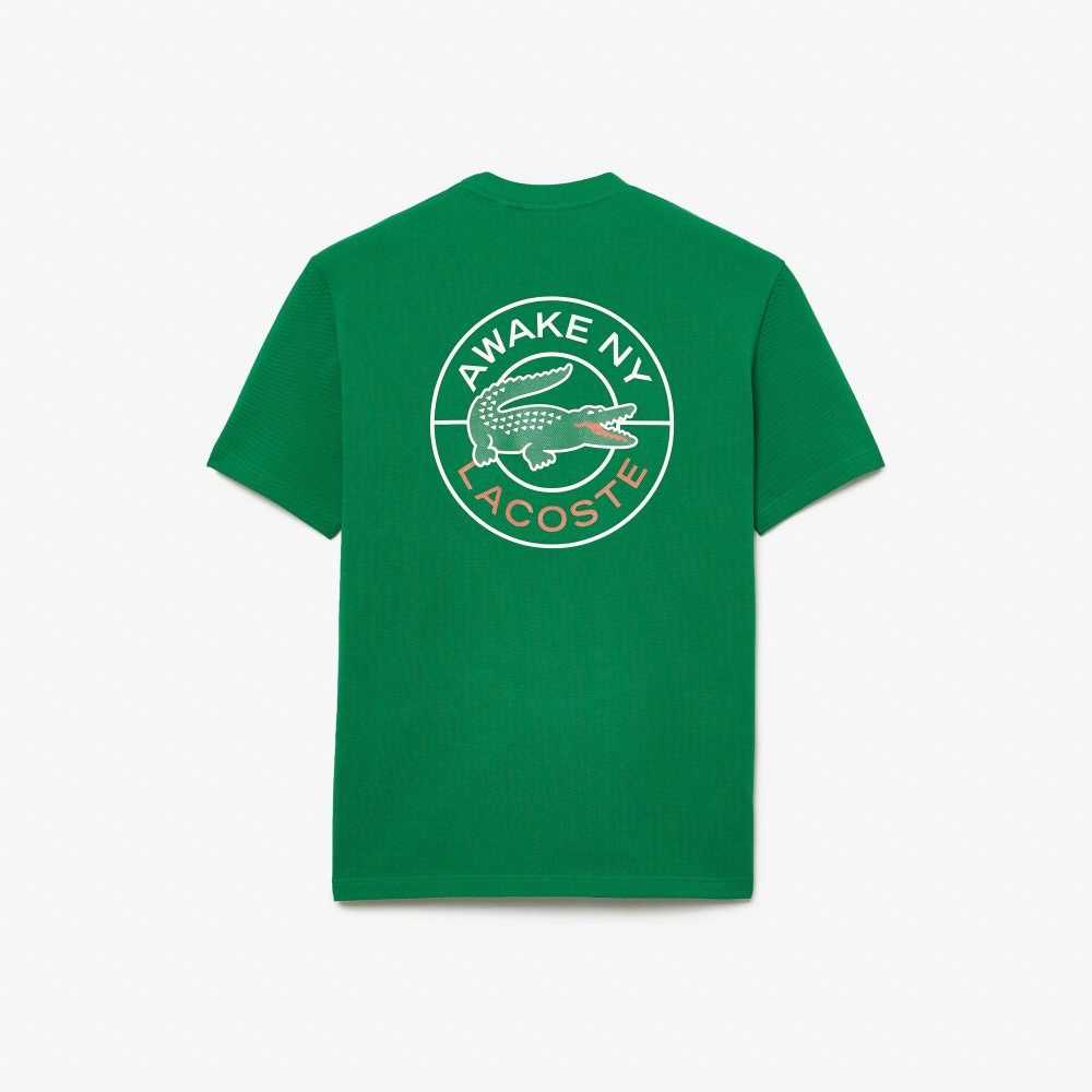 Lacoste AWAKE NY Logo Bomull Pique Grønn | 6459-HUMPQ