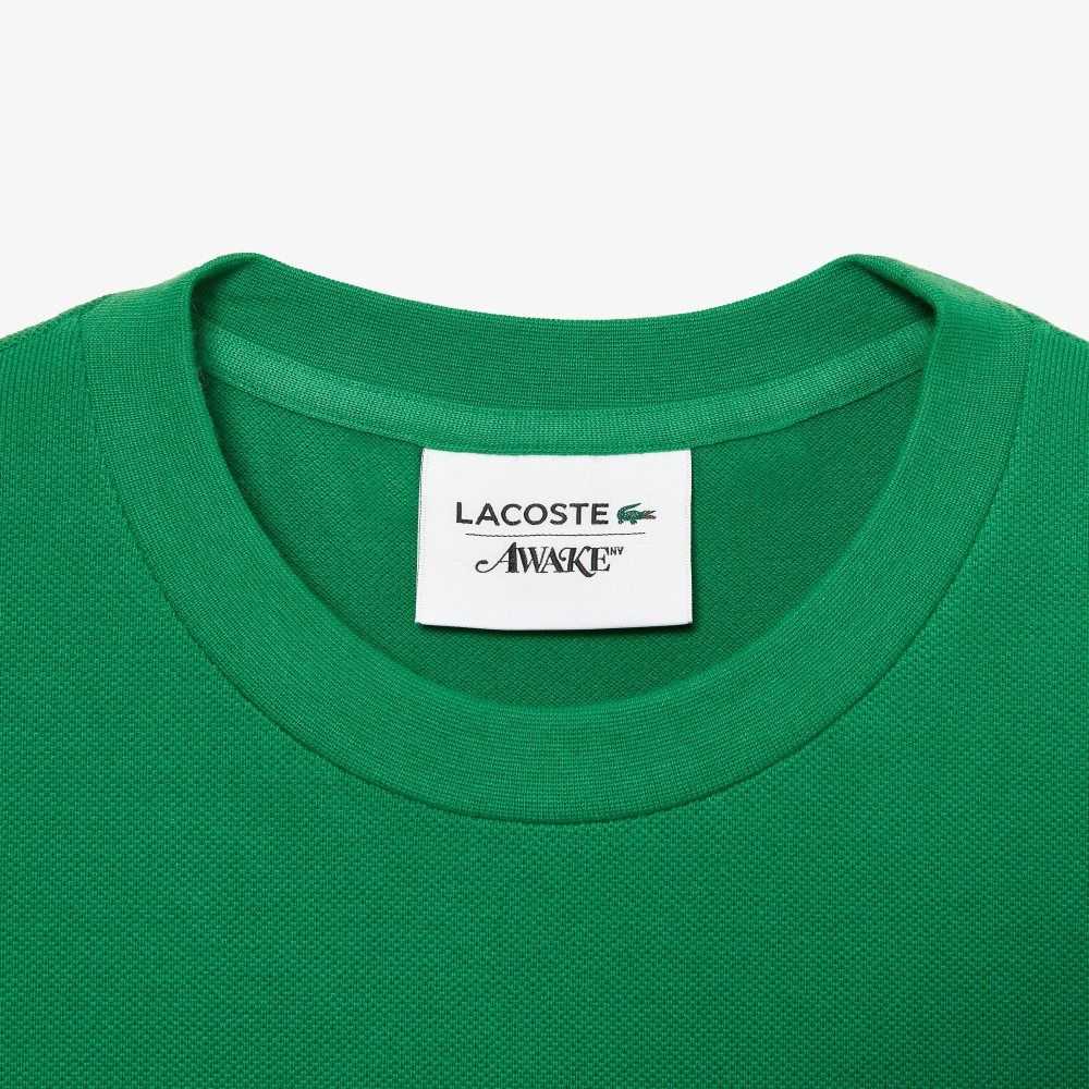 Lacoste AWAKE NY Logo Bomull Pique Grønn | 6459-HUMPQ