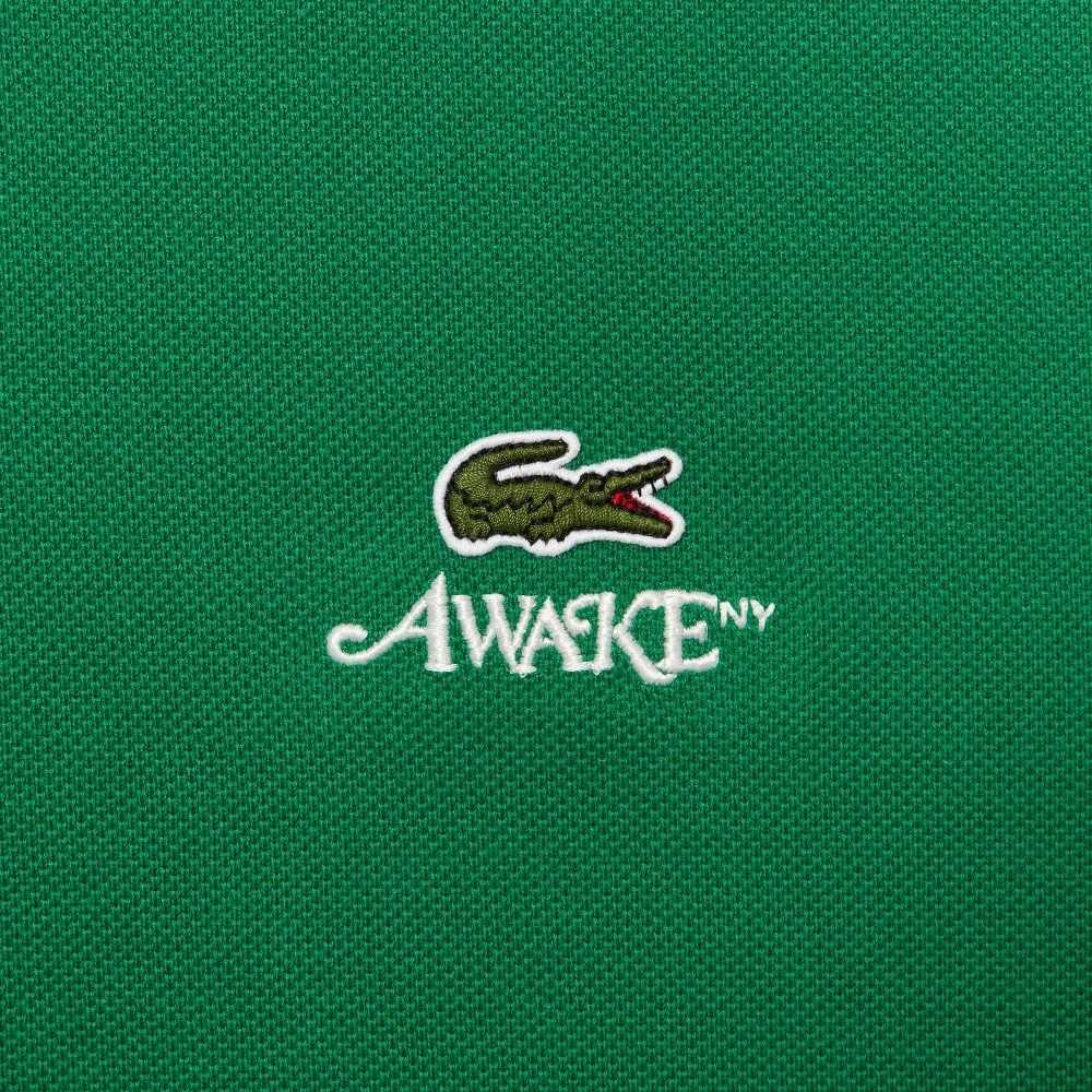 Lacoste AWAKE NY Logo Bomull Pique Grønn | 6459-HUMPQ