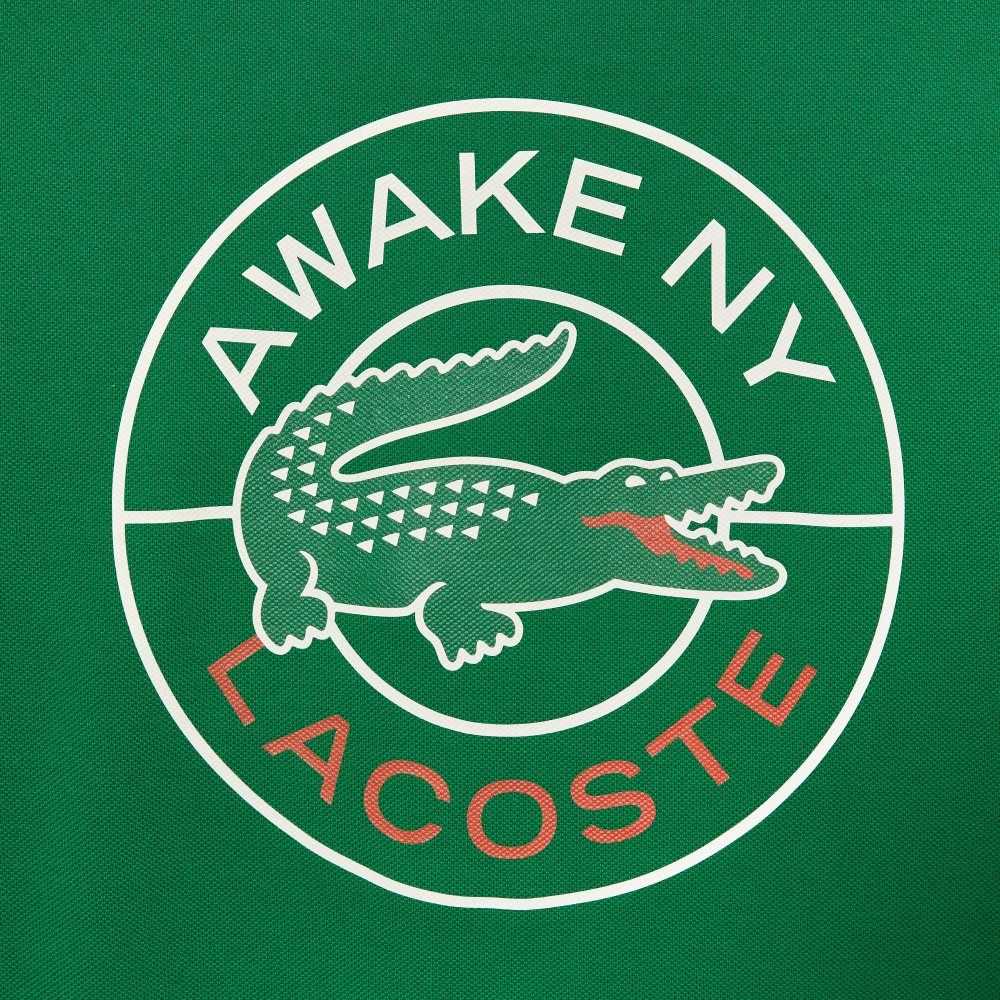 Lacoste AWAKE NY Logo Bomull Pique Grønn | 6459-HUMPQ