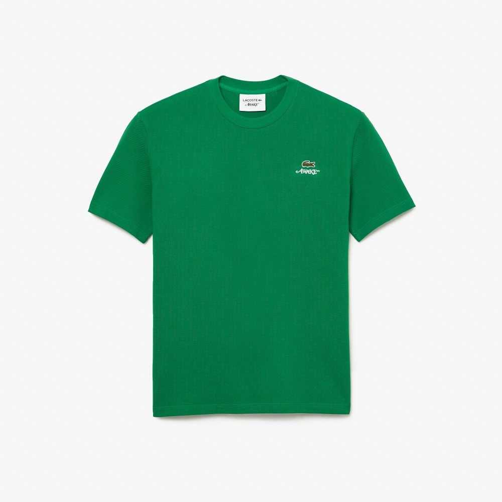 Lacoste AWAKE NY Logo Bomull Pique Grønn | 6459-HUMPQ