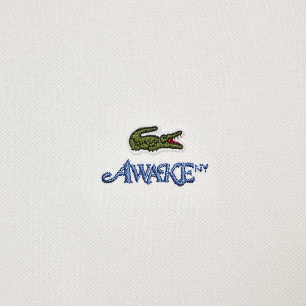 Lacoste AWAKE NY Logo Bomull Pique Hvite | 9375-IMQSL