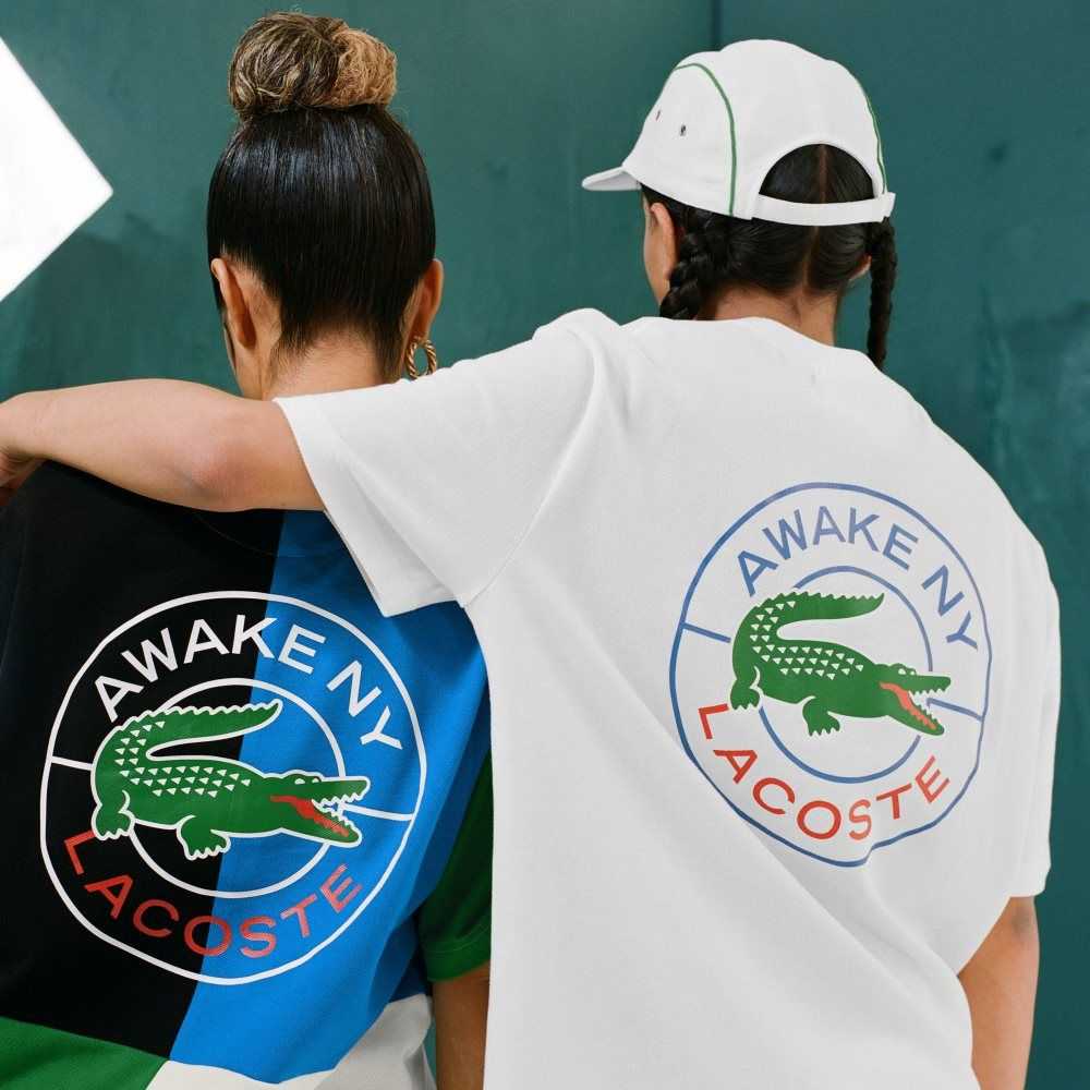 Lacoste AWAKE NY Logo Bomull Pique Hvite | 9375-IMQSL