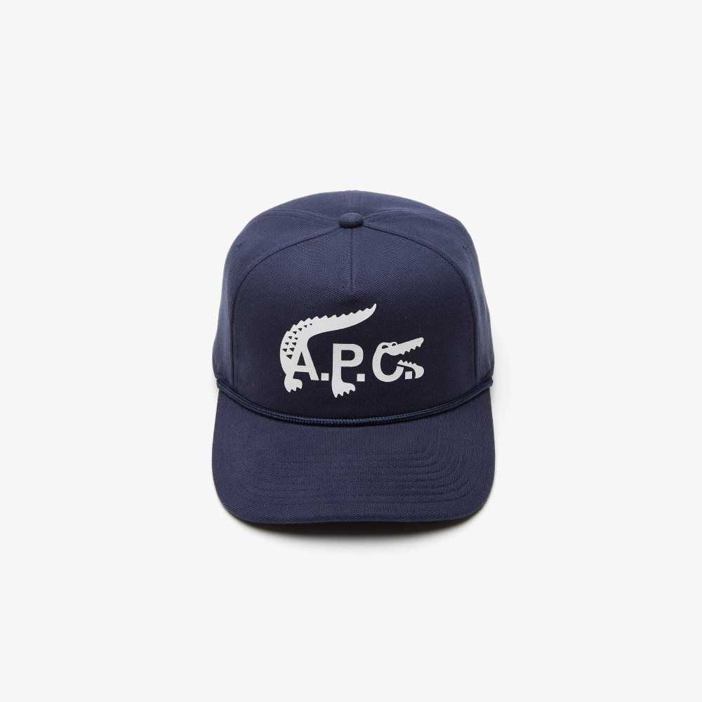 Lacoste A.P.C. Organic Bomull Blå | 7153-TCXSH