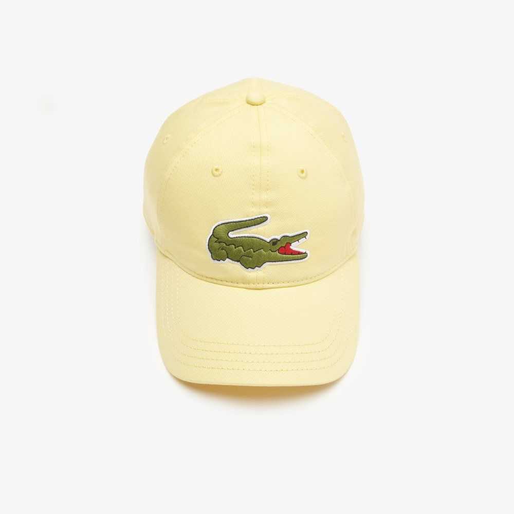 Lacoste Adjustable Organic Bomull Twill Gul | 2193-QFZLV