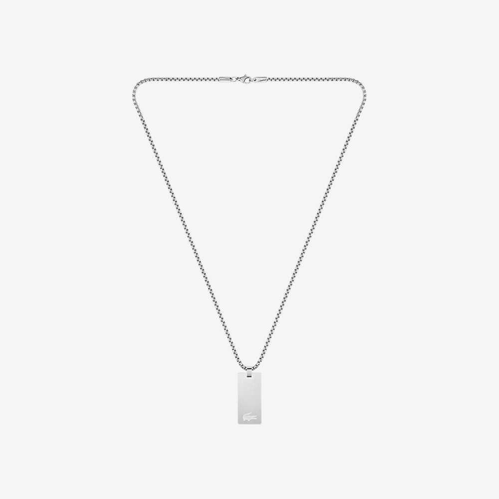 Lacoste Adventurer Necklace Sølv | 3426-KQZRT