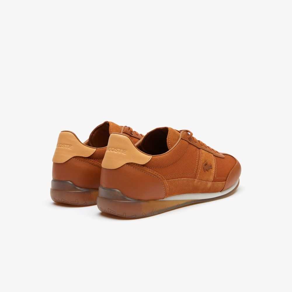 Lacoste Angular Popped Heel Brune Hvite | 7245-YIALN