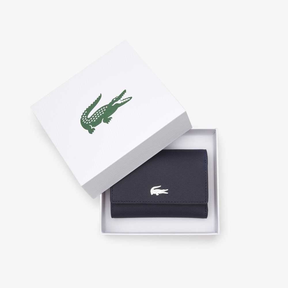 Lacoste Anna Snap Front Wallet Blå Mørke Rød | 1279-BEUJG