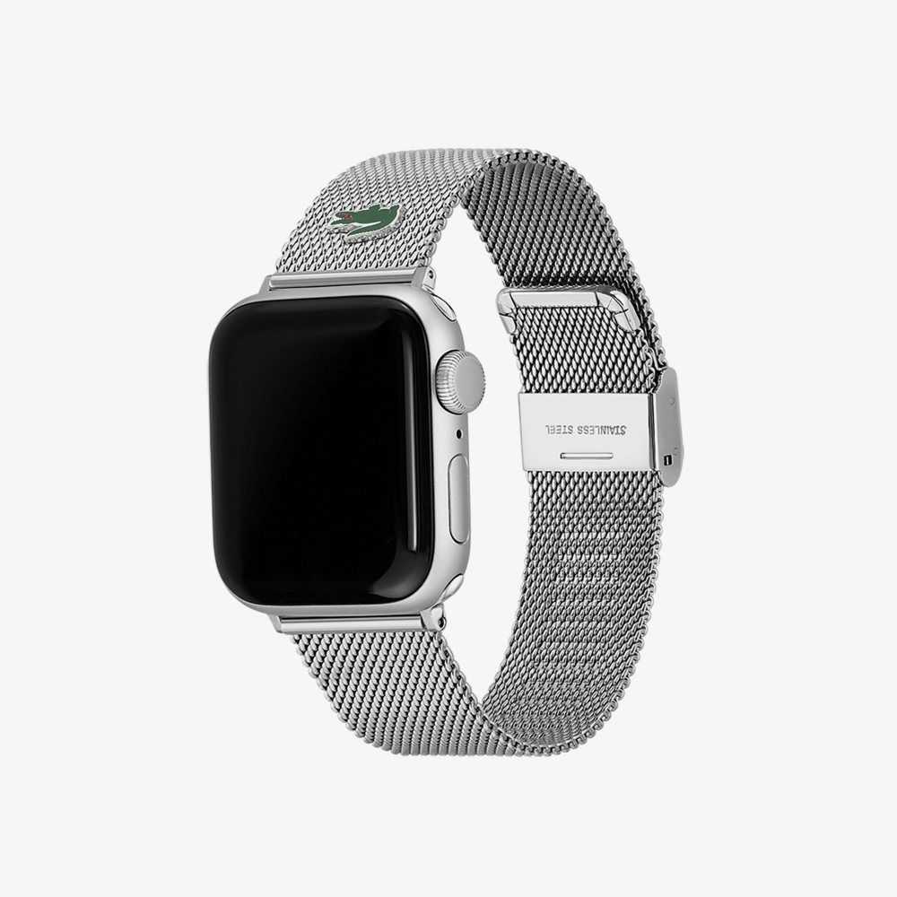 Lacoste Apple Reima Stainless Steel Mesh Sølv | 6318-OYGQC