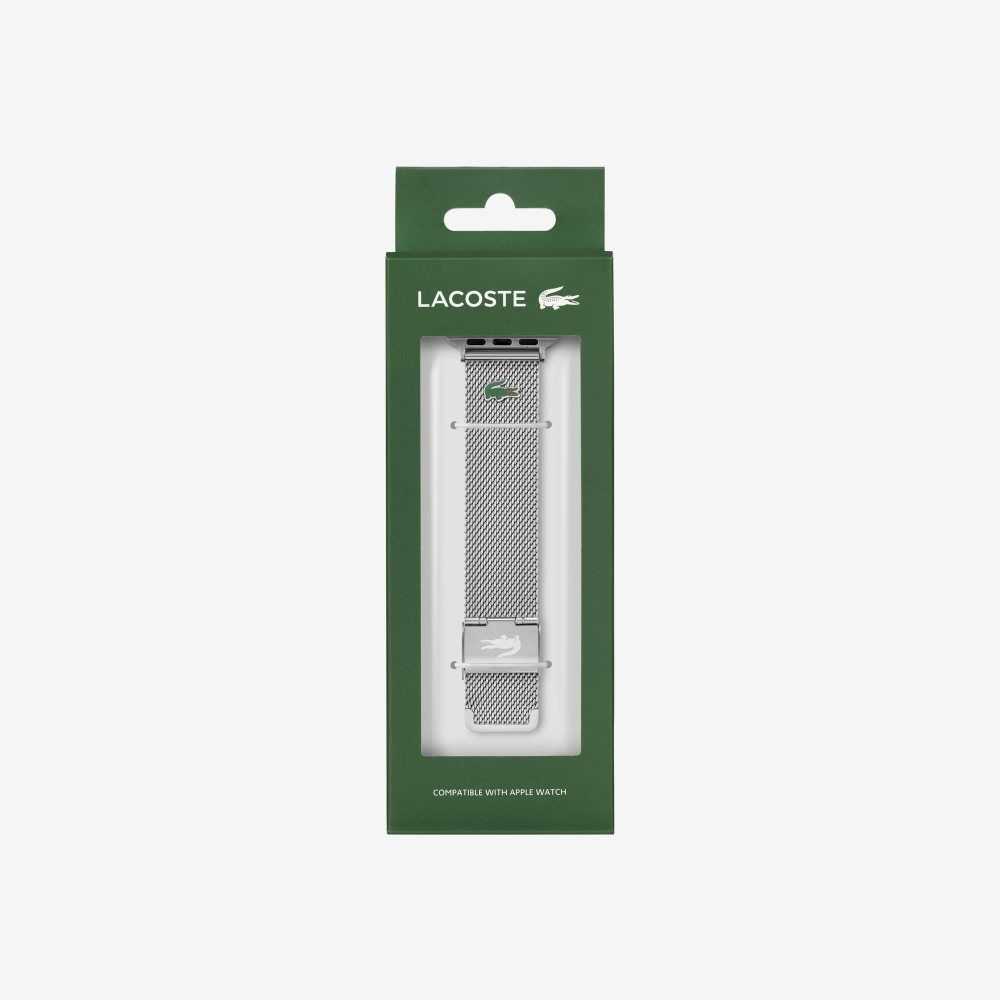 Lacoste Apple Reima Stainless Steel Mesh Sølv | 6318-OYGQC