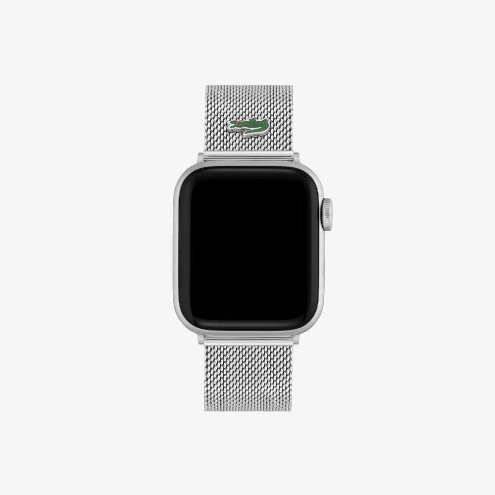 Lacoste Apple Reima Stainless Steel Mesh Sølv | 6318-OYGQC