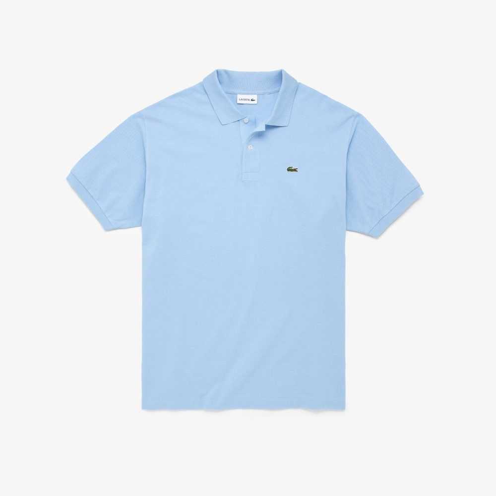 Lacoste Big Fit Bomull Petit Pique Blå | 5497-WMPJD