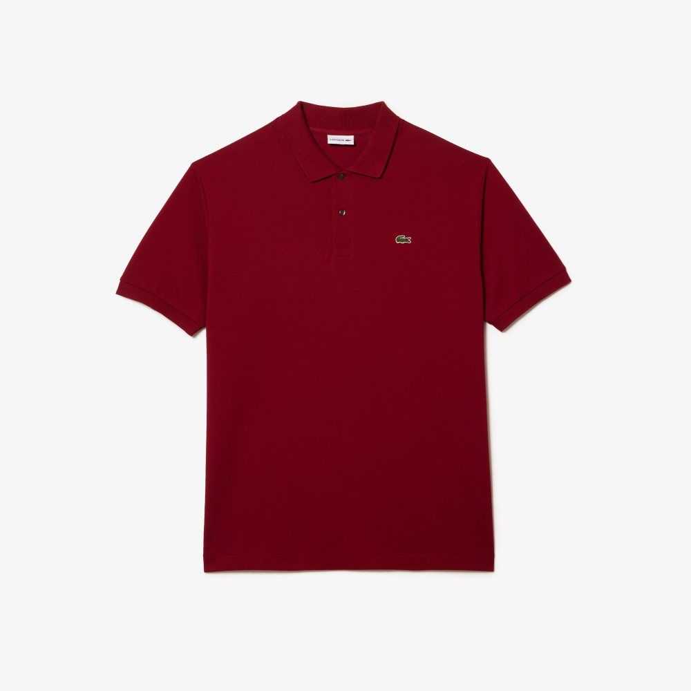 Lacoste Big Fit Bomull Petit Pique Burgunder | 3578-ECUFL