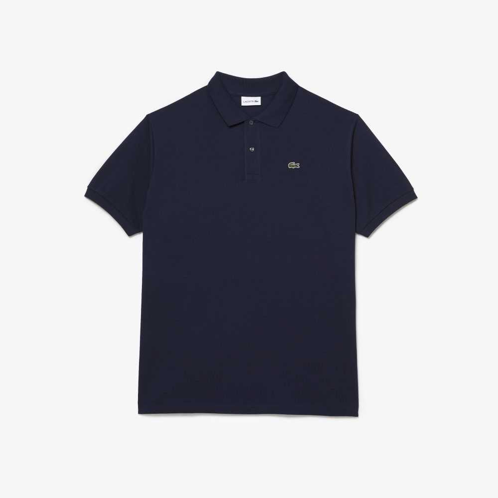 Lacoste Big Fit Bomull Petit Pique Marineblå Blå | 4596-MWJLP