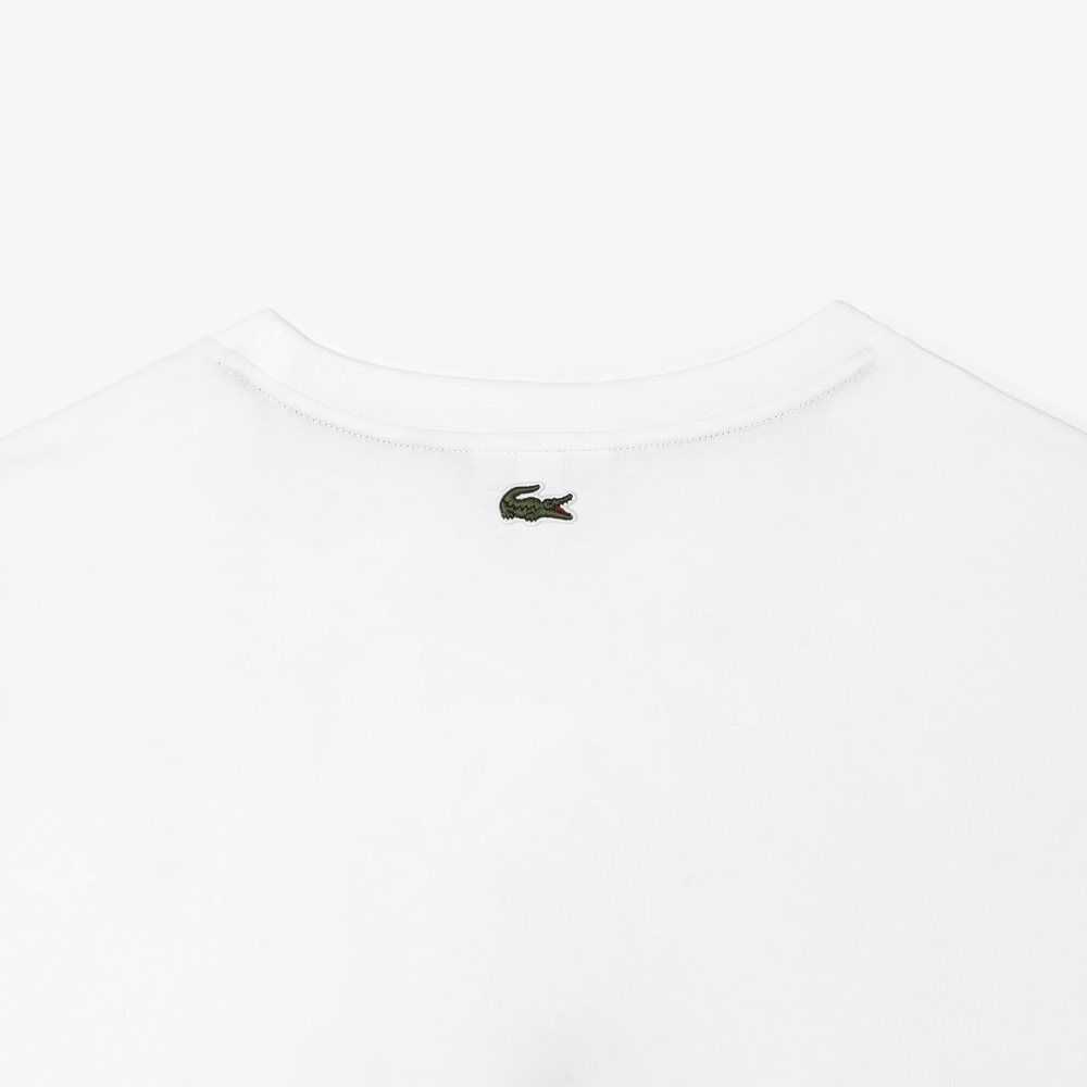 Lacoste Big Fit Jersey Hvite | 3249-KHTZW