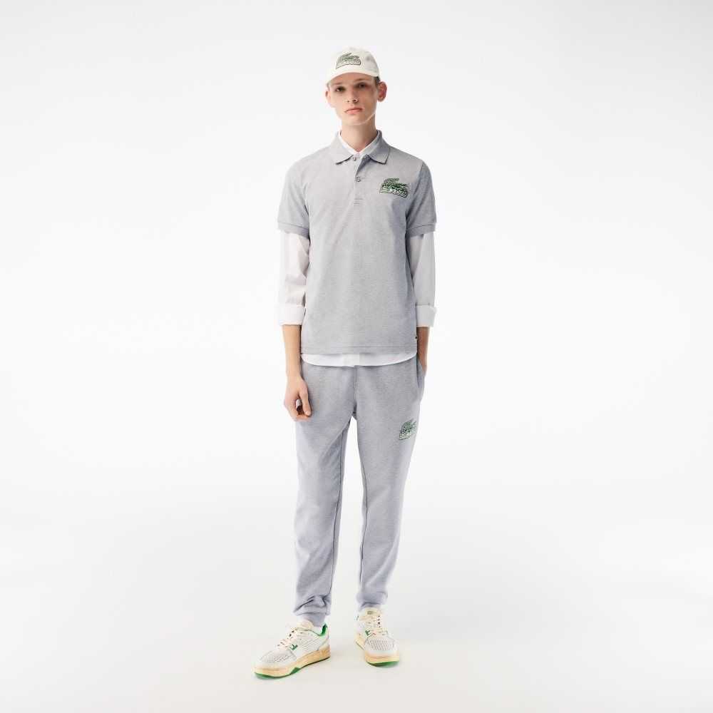 Lacoste Bomull Mini-Pique Grå | 8529-ESDYW