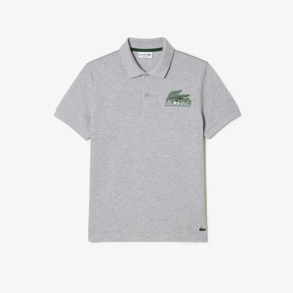 Lacoste Bomull Mini-Pique Grå | 8529-ESDYW