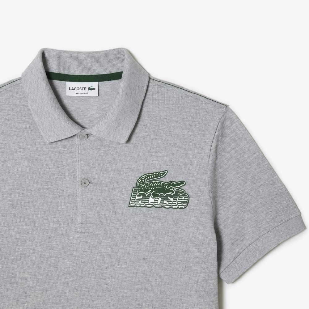 Lacoste Bomull Mini-Pique Grå | 8529-ESDYW