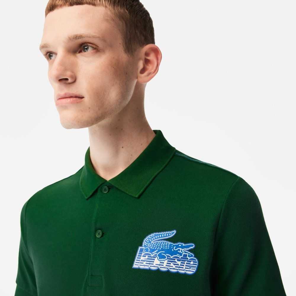 Lacoste Bomull Mini-Pique Grønn | 7948-GFHNC