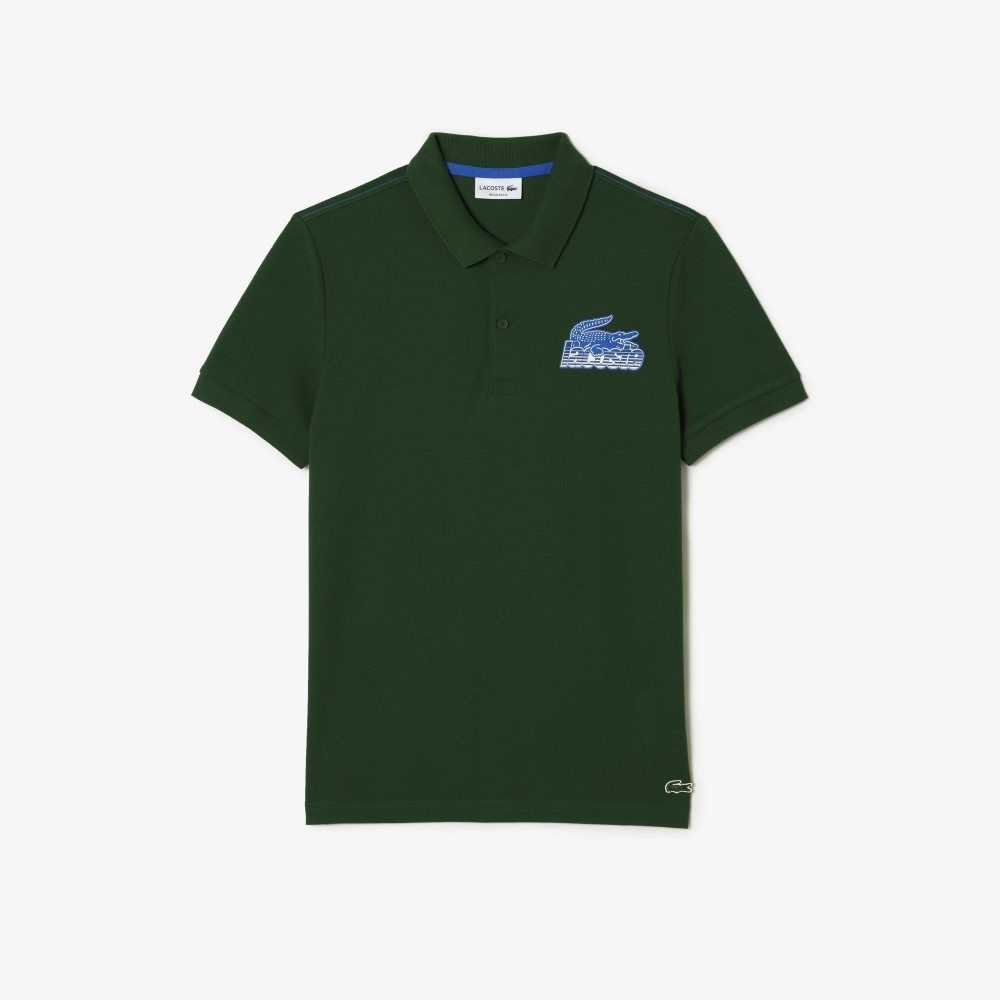 Lacoste Bomull Mini-Pique Grønn | 7948-GFHNC