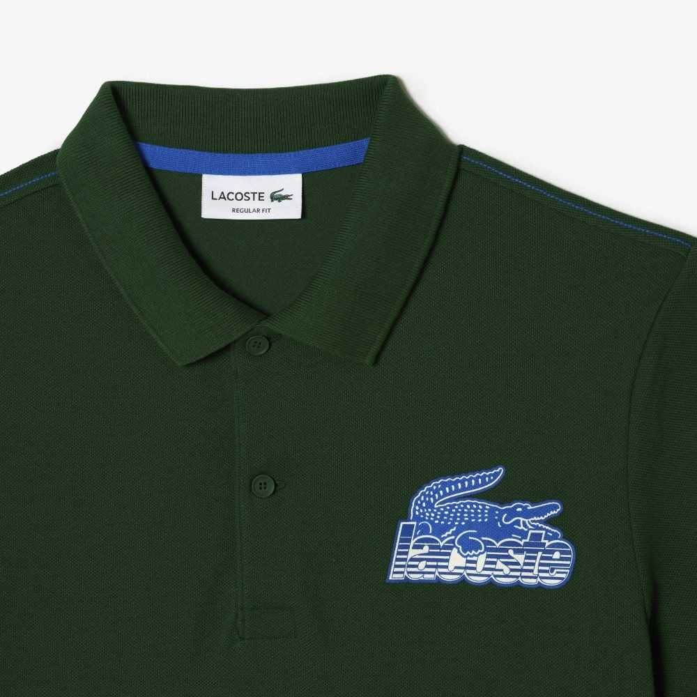 Lacoste Bomull Mini-Pique Grønn | 7948-GFHNC