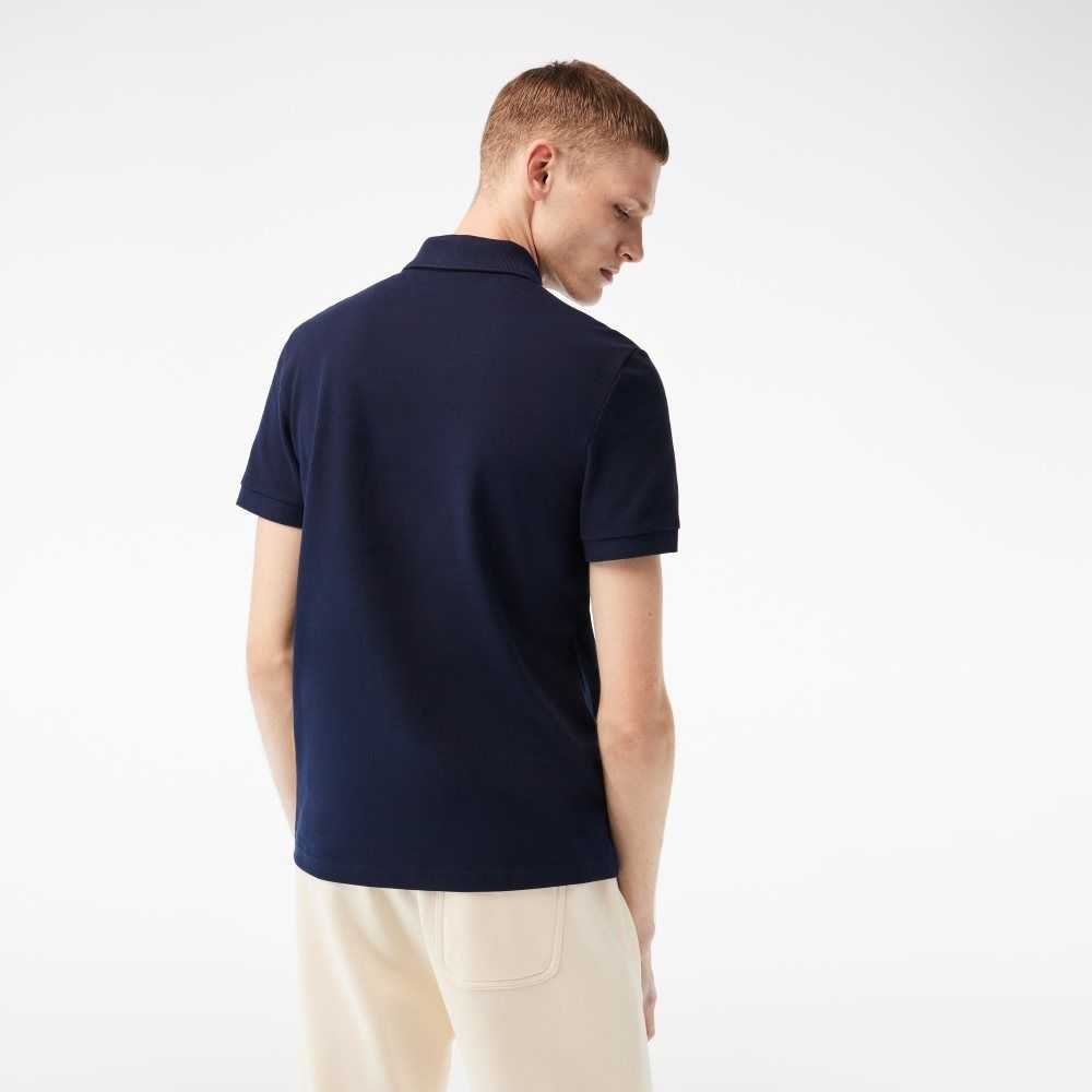 Lacoste Bomull Mini-Pique Marineblå Blå | 1078-IOHEK