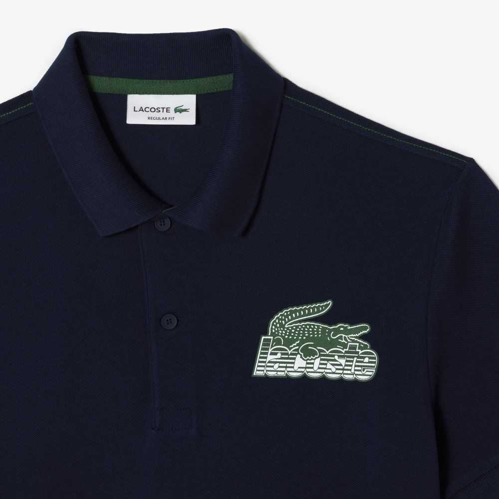 Lacoste Bomull Mini-Pique Marineblå Blå | 1078-IOHEK