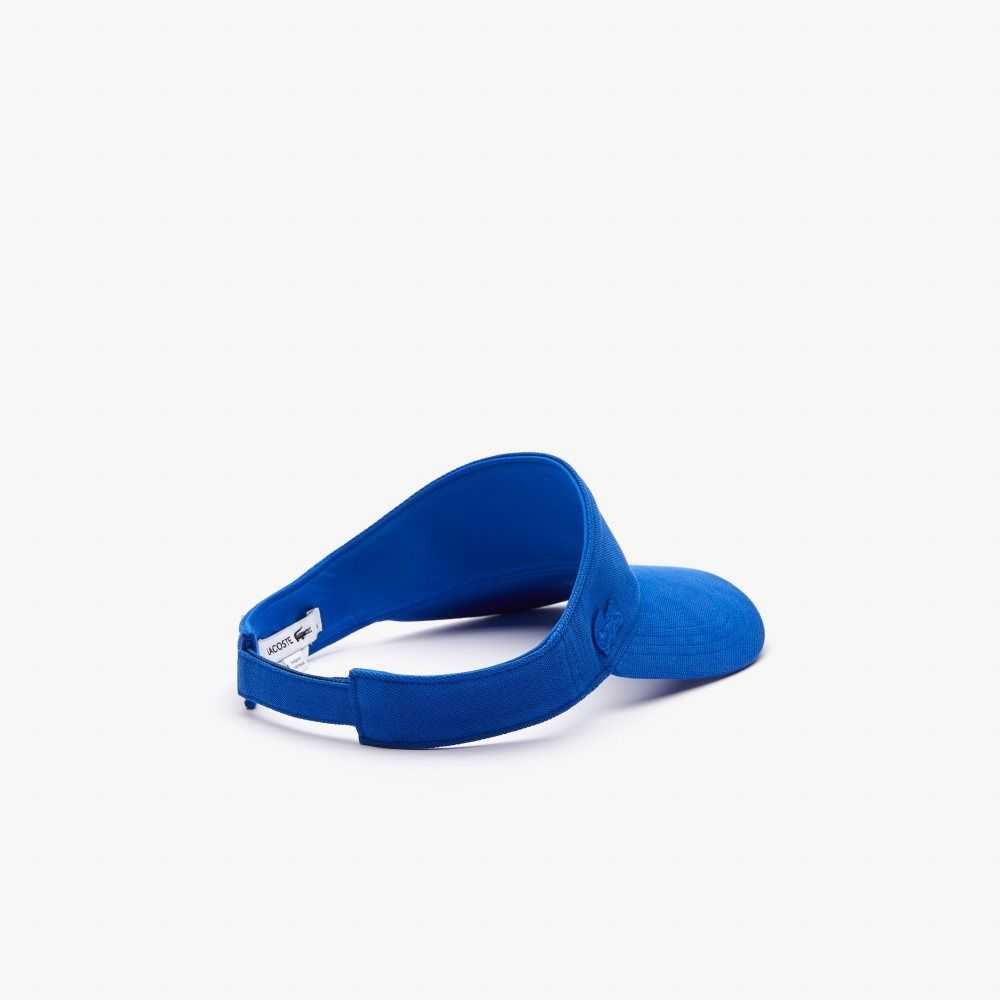 Lacoste Bomull Pique Visor Blå | 3981-KOPUC